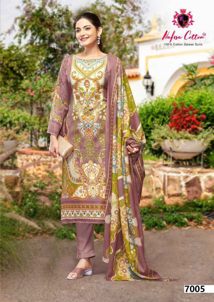 Nafisa Cotton Esra Karachi Vol 7 Cotton Dress Material Wholesale Price ( 6 Pcs Catalog )