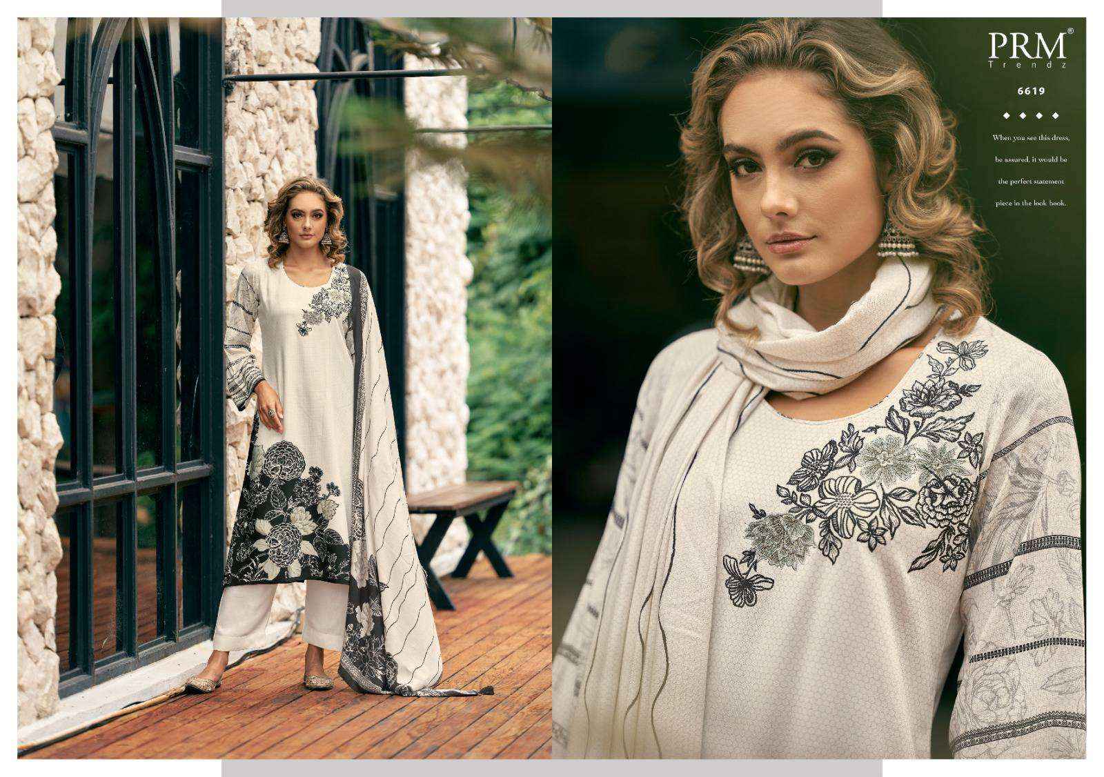 Prm Trendz Antara Digital Print Fancy Pashmina Suit Supplier