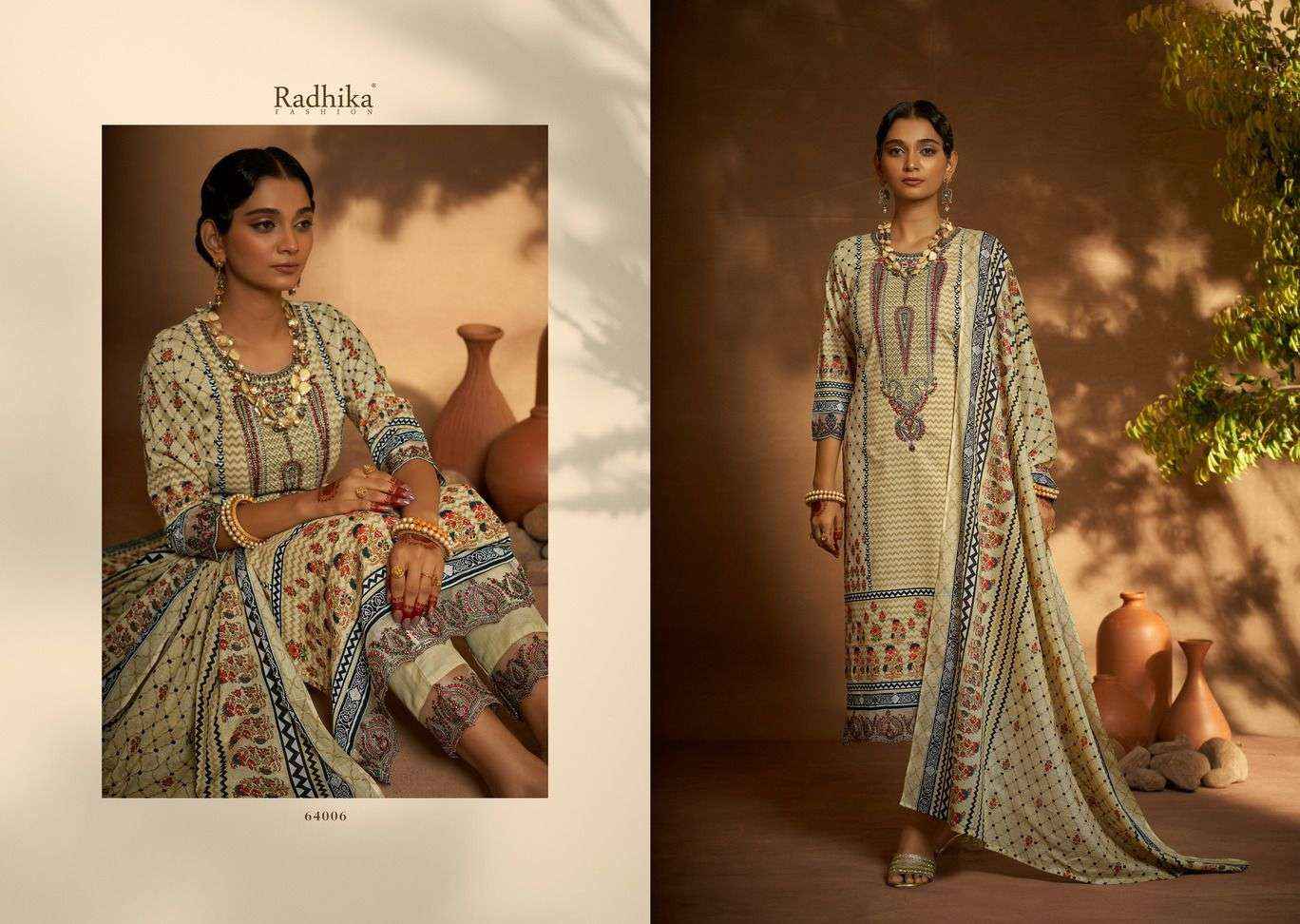 Radhika Azara Mehndi Wholesale Dress Material ( 8 Pcs Catalog )