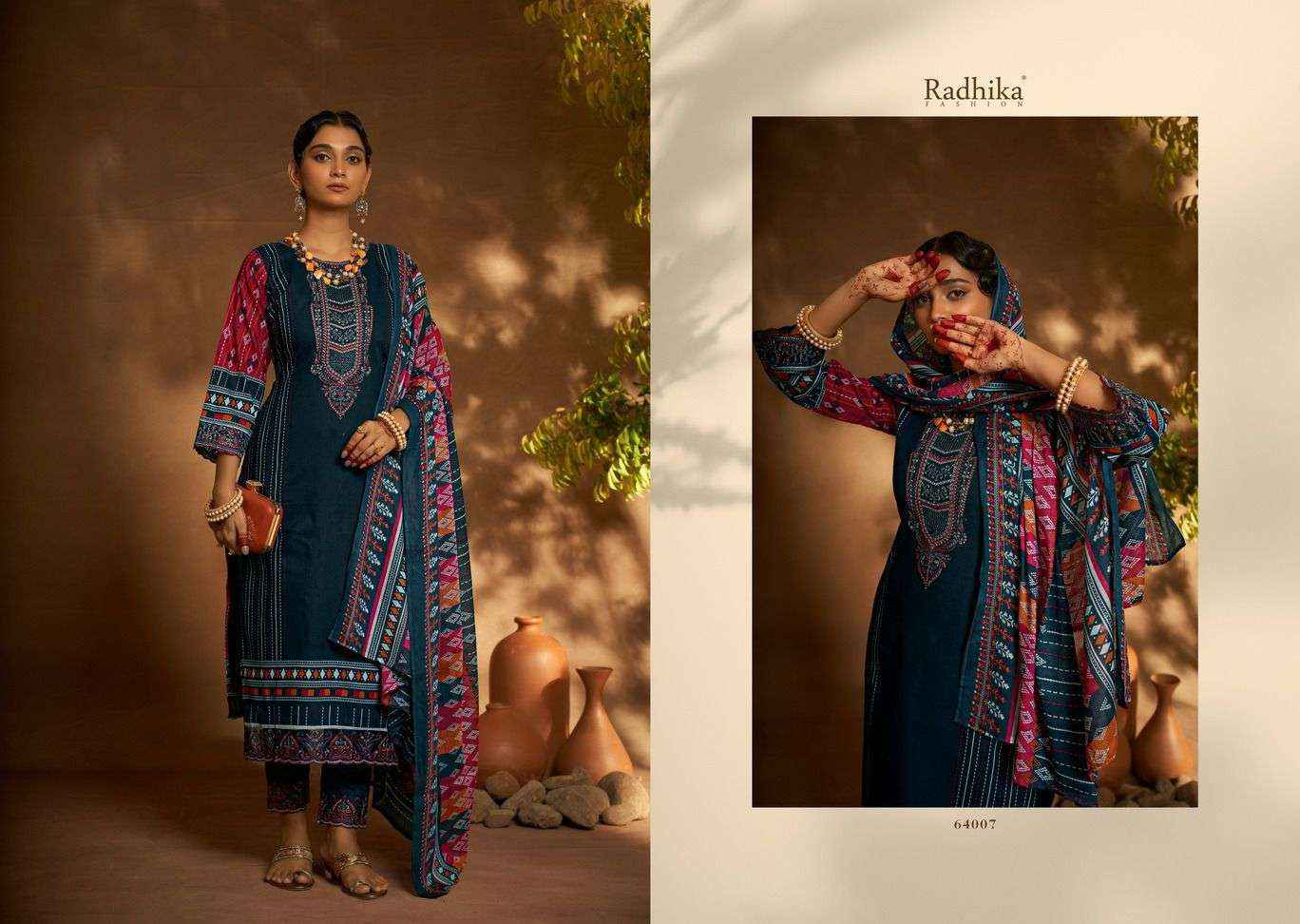 Radhika Azara Mehndi Wholesale Dress Material ( 8 Pcs Catalog )