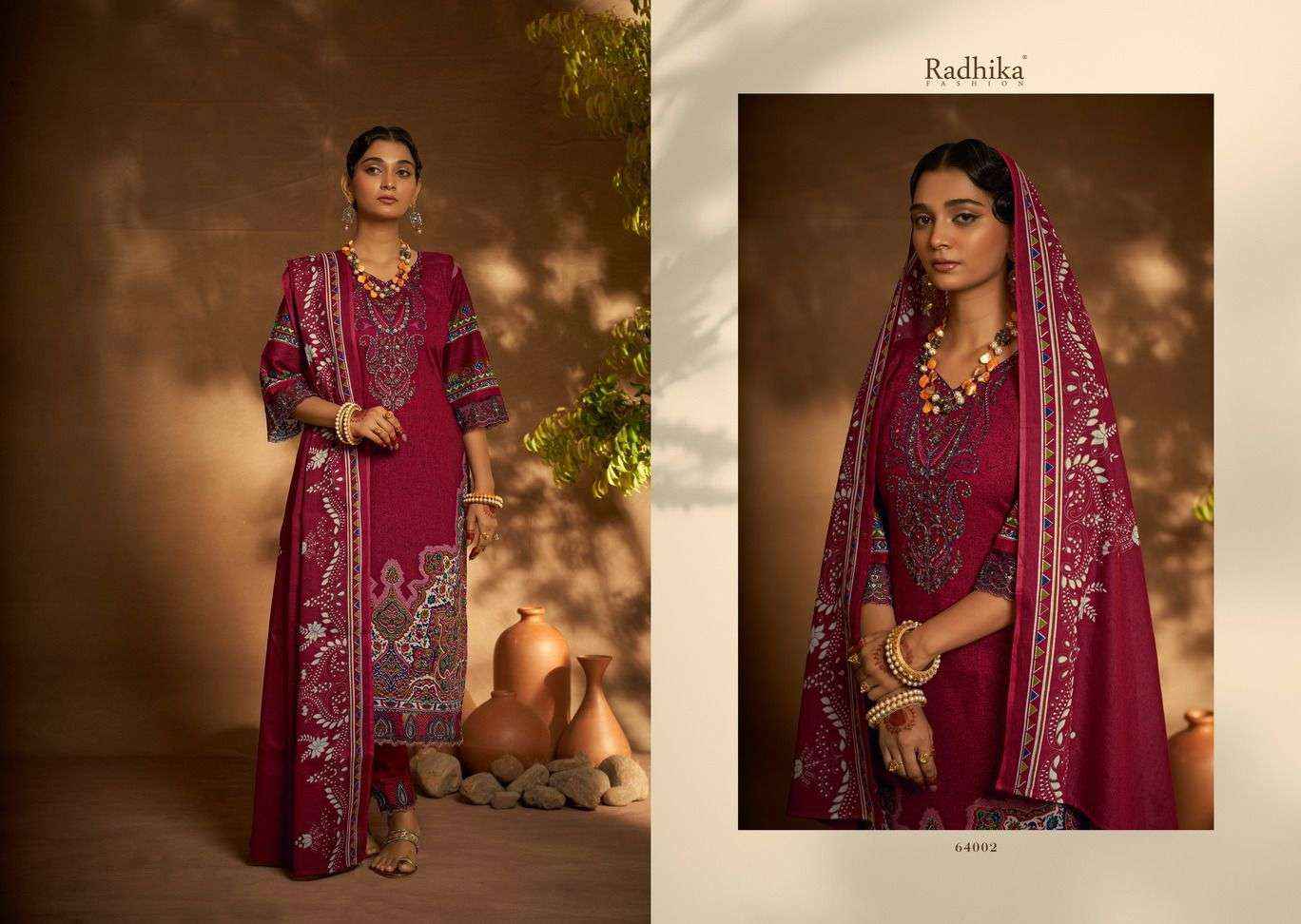 Radhika Azara Mehndi Wholesale Dress Material ( 8 Pcs Catalog )