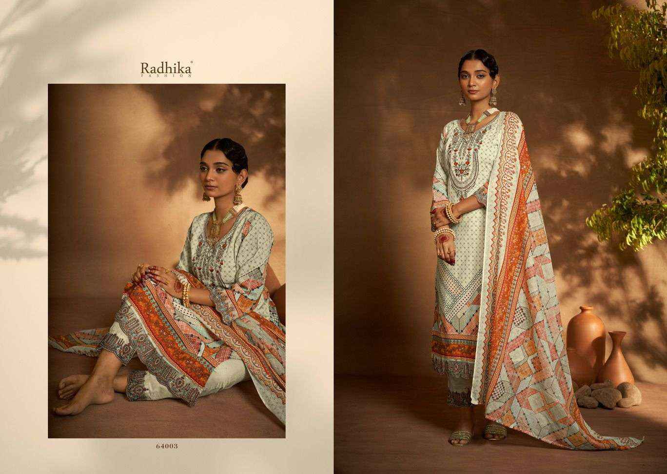 Radhika Azara Mehndi Wholesale Dress Material ( 8 Pcs Catalog )