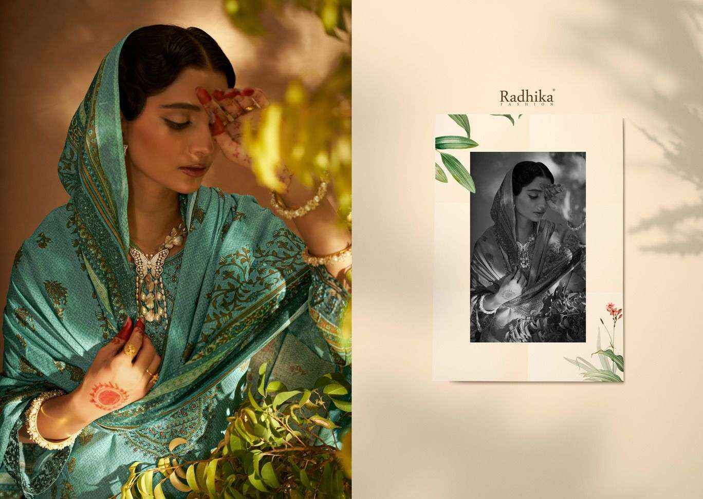 Radhika Azara Mehndi Wholesale Dress Material ( 8 Pcs Catalog )