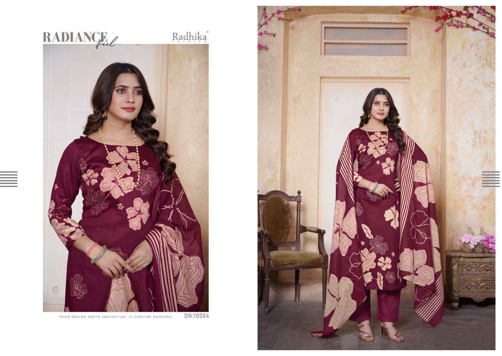 Radhika Fashion Azara Gulbagh Vol 4 Jam Cotton Dress Material Wholesale Price ( 4 Pcs Catalog )