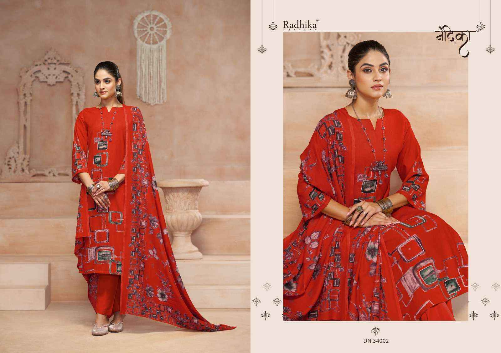 Radhika Fashion Azara Tarashah Viscouse Dress Material Wholesale Price ( 4 Pcs Catalog )