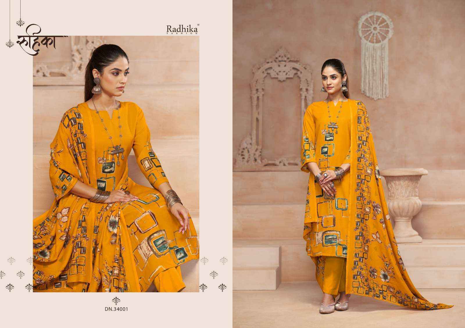 Radhika Fashion Azara Tarashah Viscouse Dress Material Wholesale Price ( 4 Pcs Catalog )