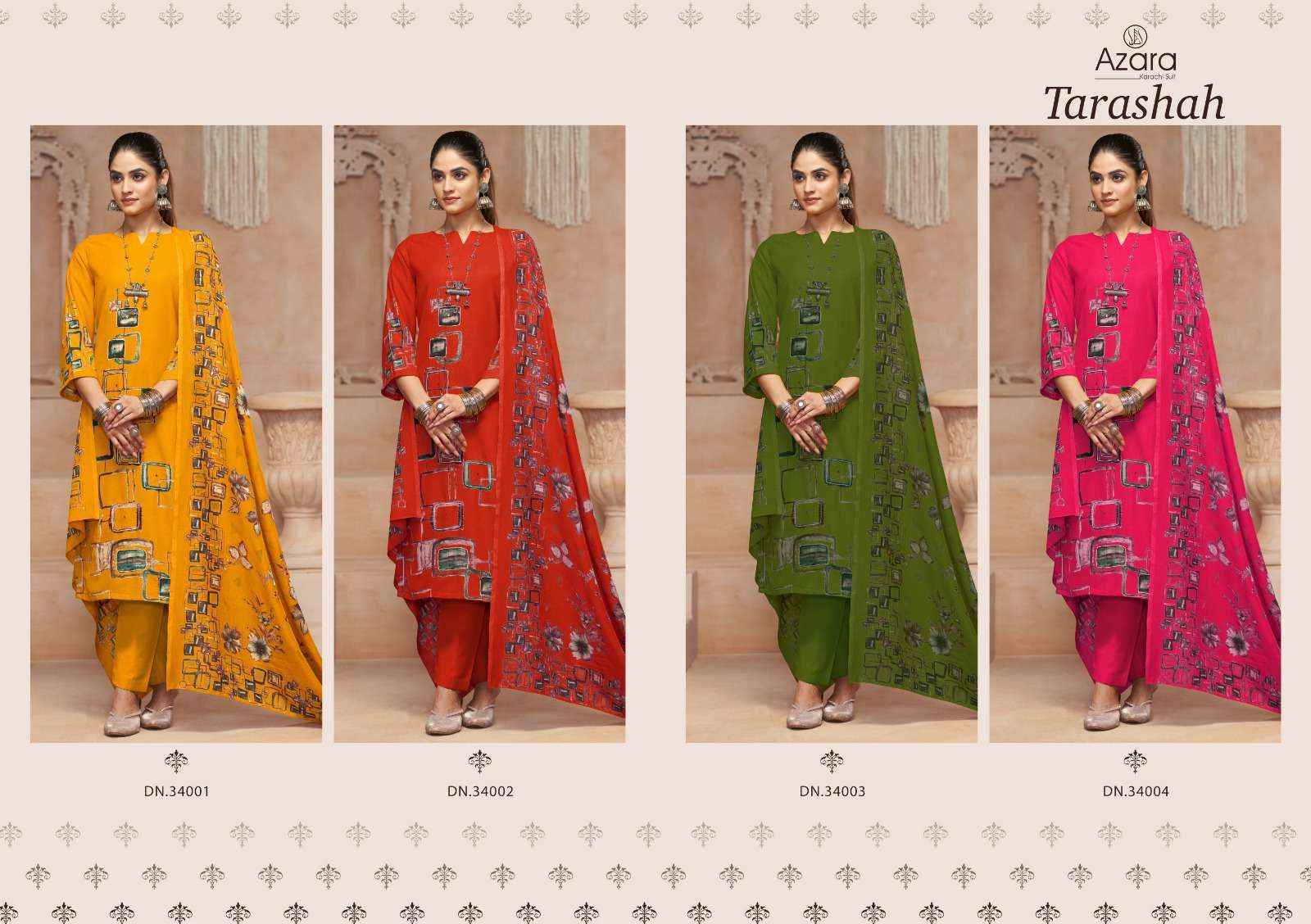 Radhika Fashion Azara Tarashah Viscouse Dress Material Wholesale Price ( 4 Pcs Catalog )