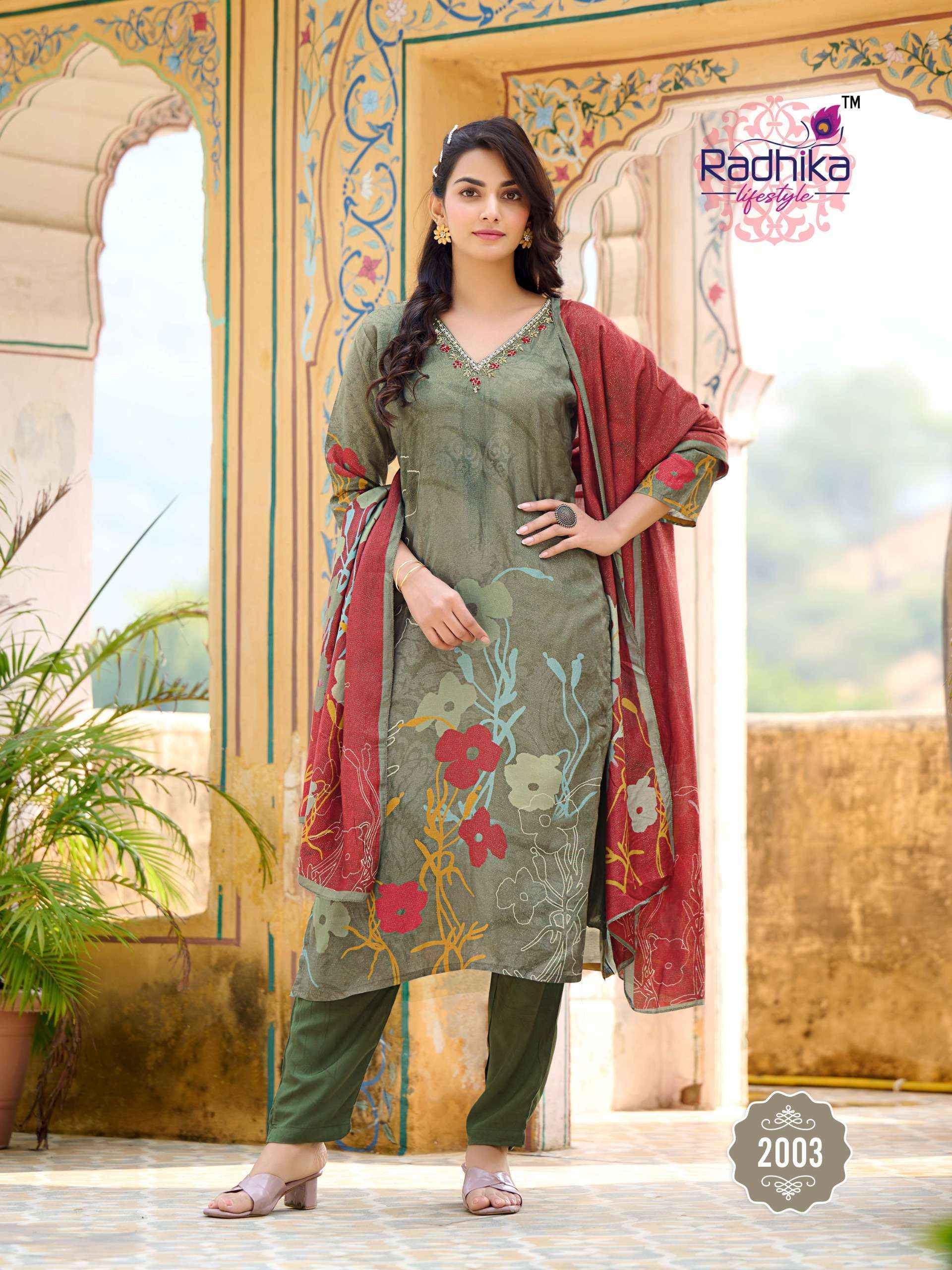 Radhika Lifestyle Festive Diaries Vol 2 Muslin Kurti wholesale price ( 6 pcs catalog )