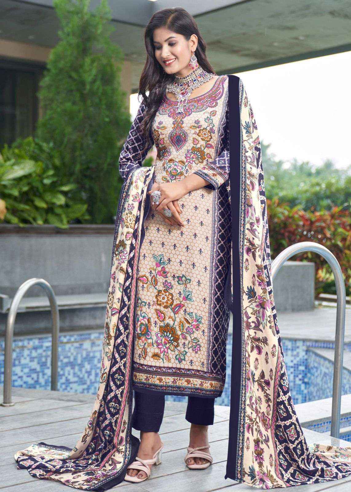 Roli Moli Creation Shahin Pashmina Dress Material wholesale price ( 8 pcs catalog )