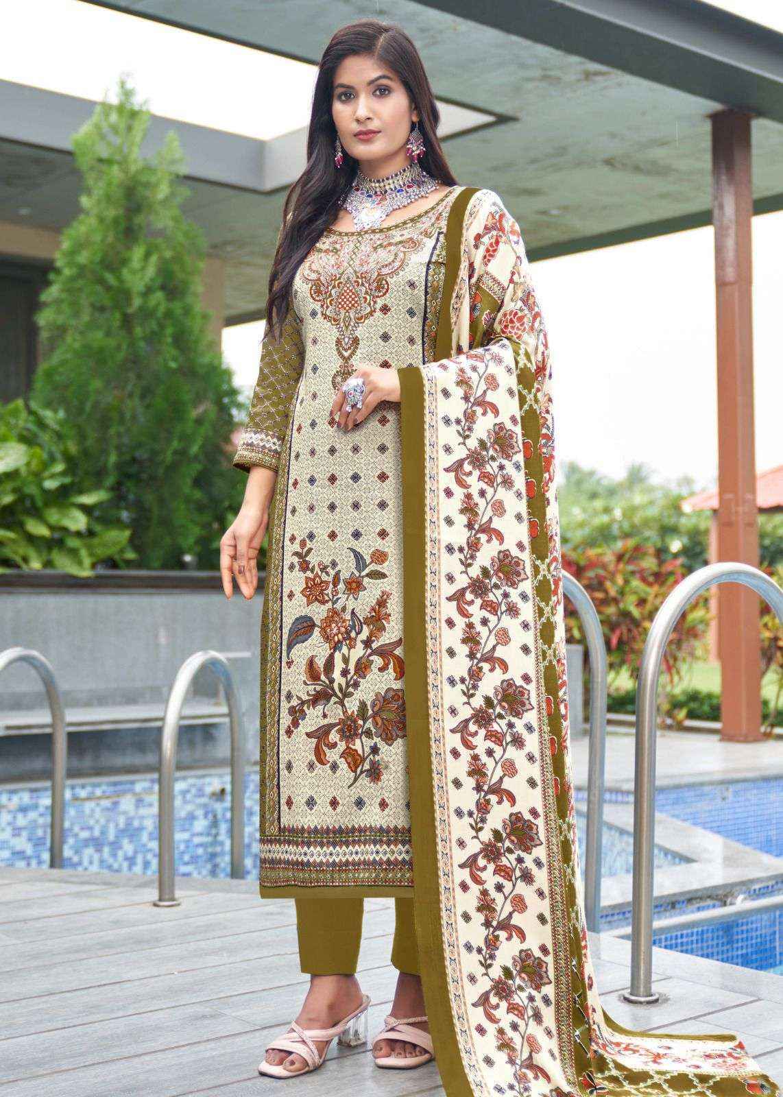 Roli Moli Creation Shahin Pashmina Dress Material wholesale price ( 8 pcs catalog )