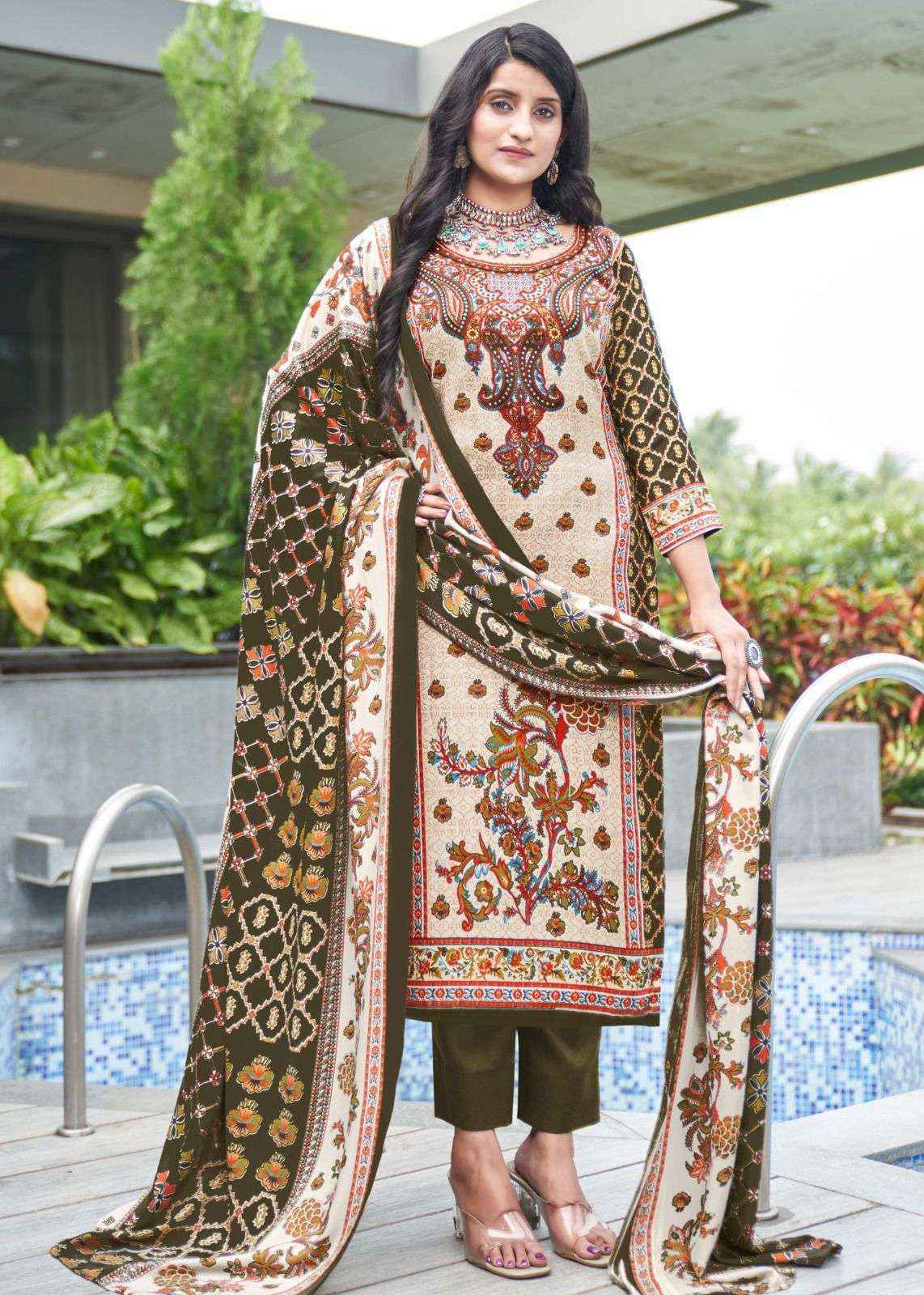 Roli Moli Creation Shahin Pashmina Dress Material wholesale price ( 8 pcs catalog )