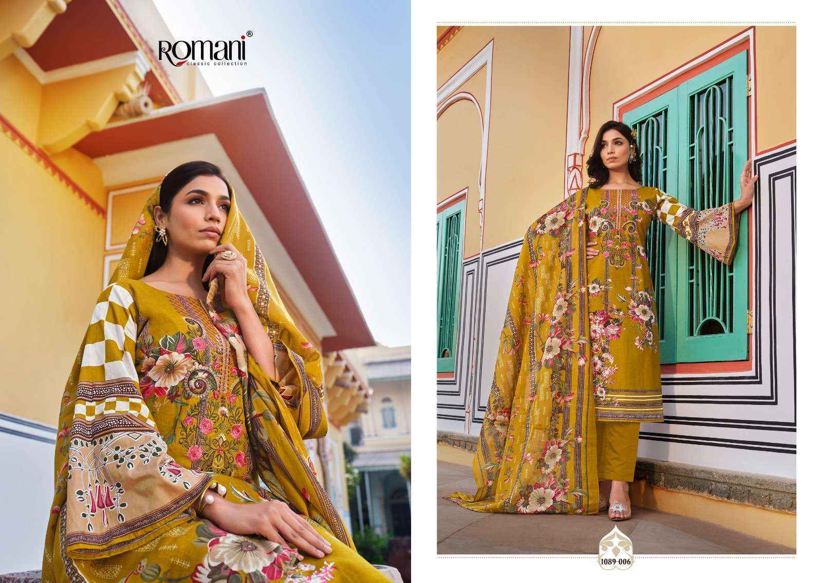 Romani Aarzu Vol 6 Cotton Dress Material wholesale price ( 8 pcs catalog )