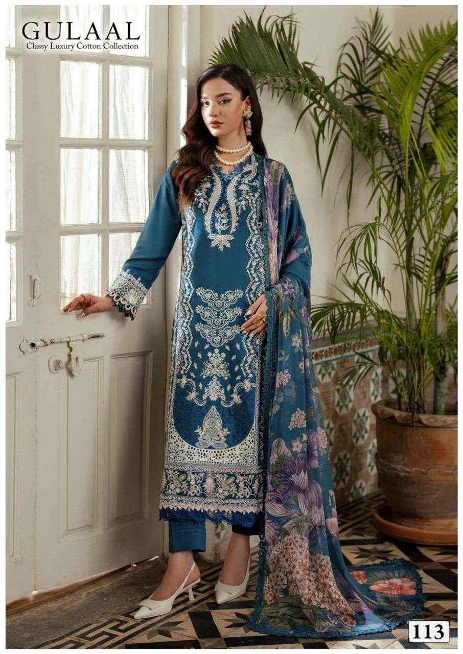 SANA MARYAM GULAAL CLASSY LUXURY COTTON COLLECTION VOL 12 COTTON SALWAR SUIT ( 10 PCS CATALOG )