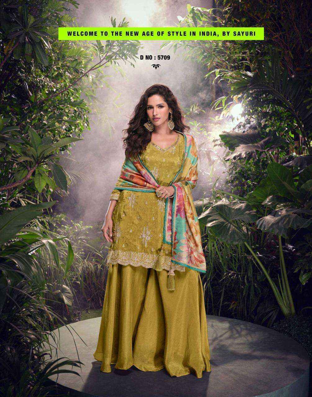 Sayuri Designer Sehenaaz Readymade Chinon Silk Dress material wholesale price ( 3 pcs catalog )