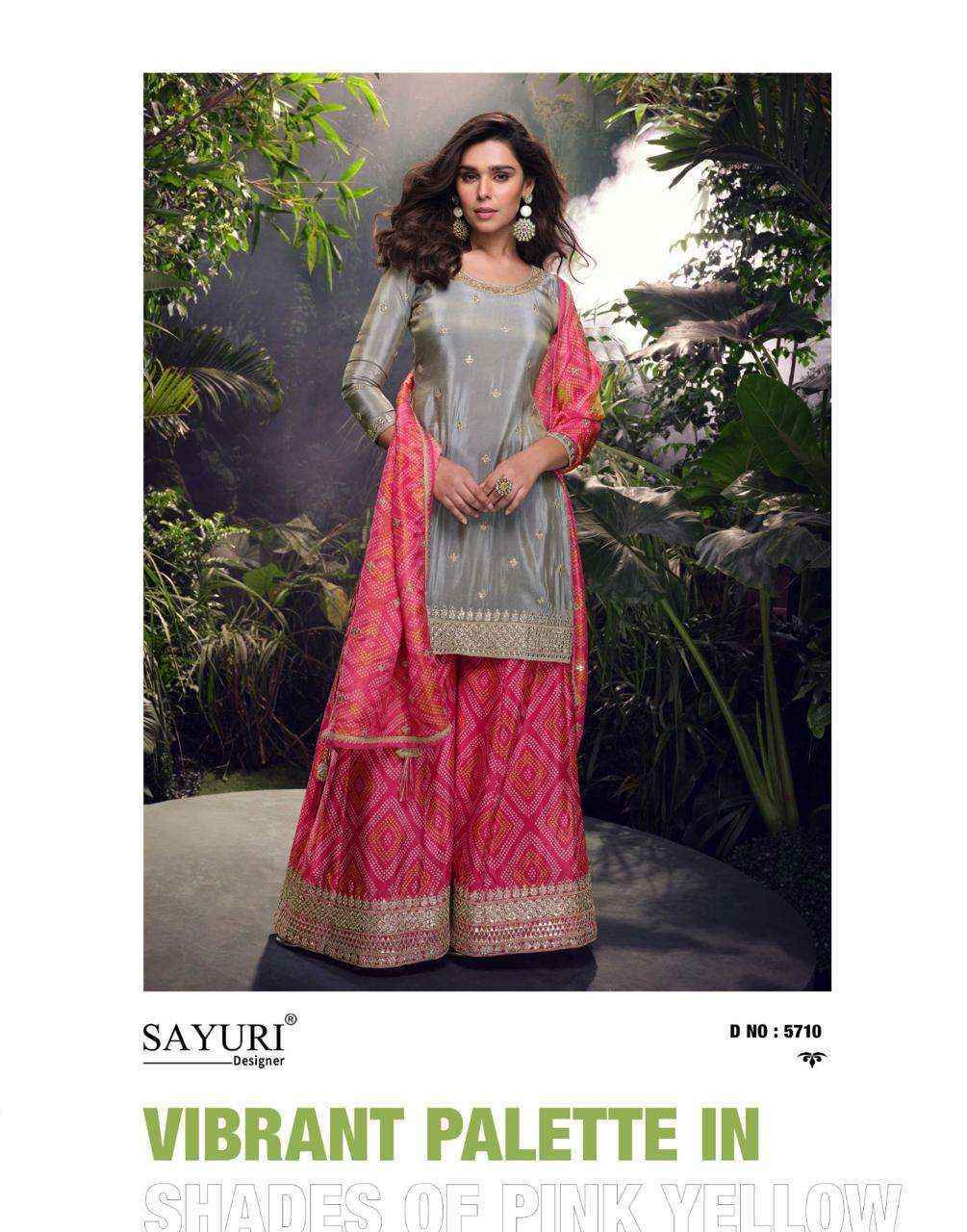 Sayuri Designer Sehenaaz Readymade Chinon Silk Dress material wholesale price ( 3 pcs catalog )