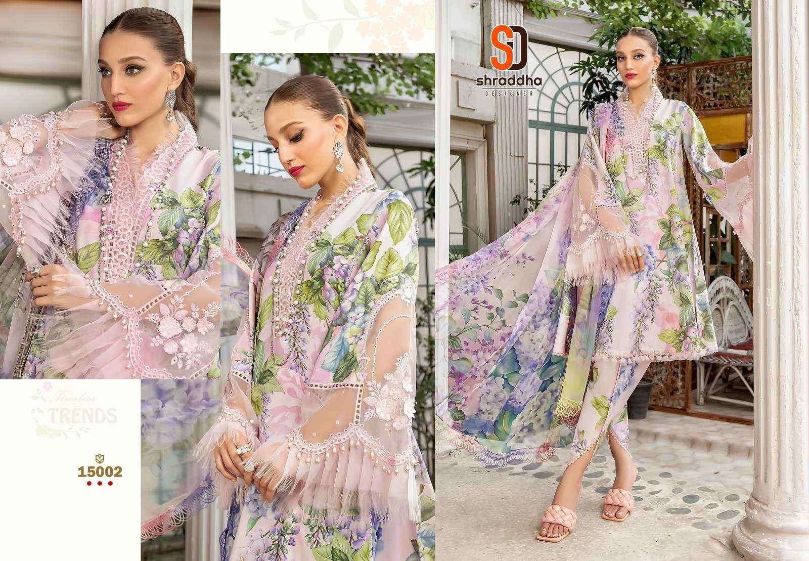 Sharaddha Designer M Print Vol 15 Lawn Cotton Dress Material Wholesale Price ( 6 Pcs Catalog )