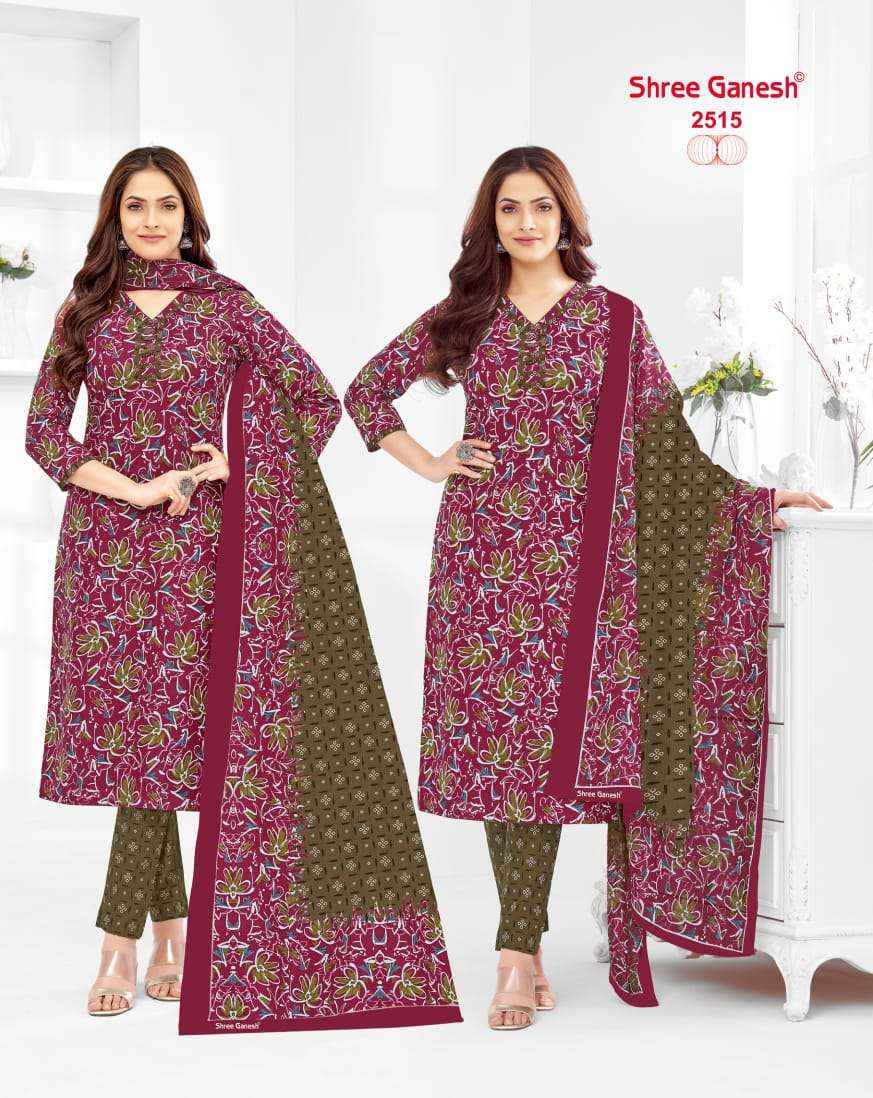 SHREE GANESH SAMAIYRA VOL 15 WHOLESALE COTTON PRINTED SALWAR SUIT ( 18 PCS CATALOG )