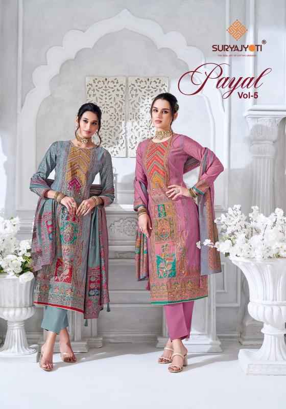 Suryajyoti Payal Vol 5 Modal Dress Material Wholesale Price ( 6 Pcs Catalog )