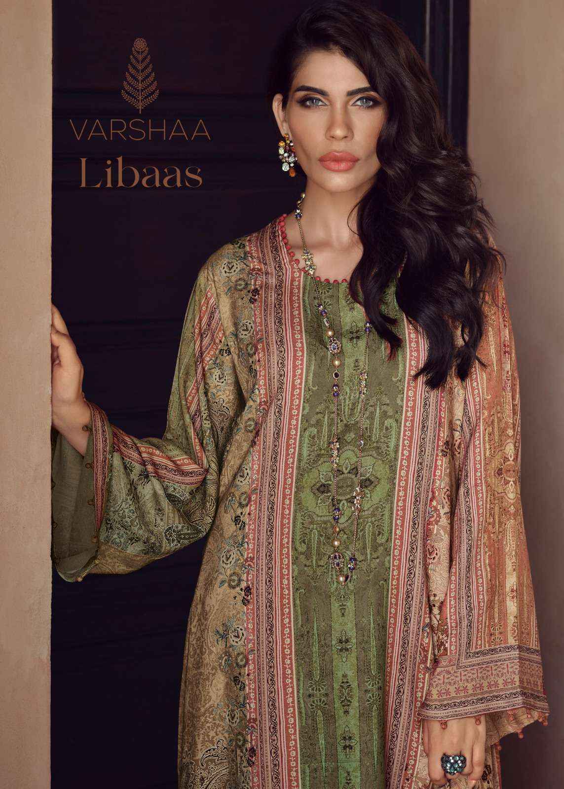 Varsha Libaas Crape Dress Material Wholesale Price ( 5 Pcs Catalog )