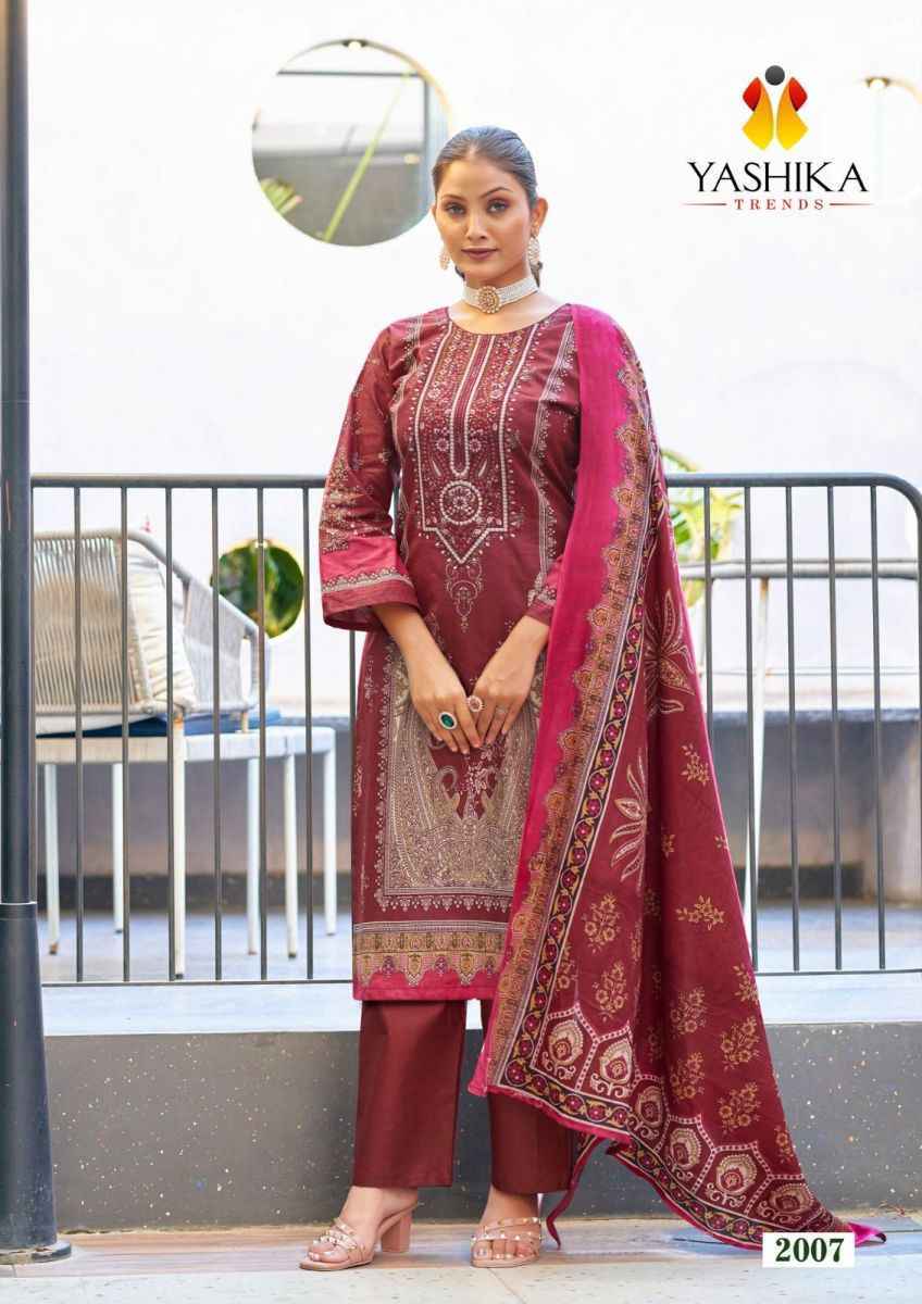 Yashika Trends Naira C Cotton Dress Material wholesale price ( 8 pcs catalog )