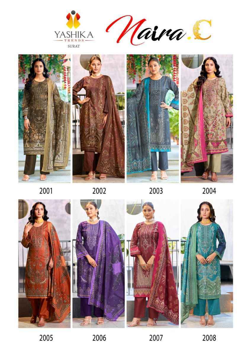 Yashika Trends Naira C Cotton Dress Material wholesale price ( 8 pcs catalog )