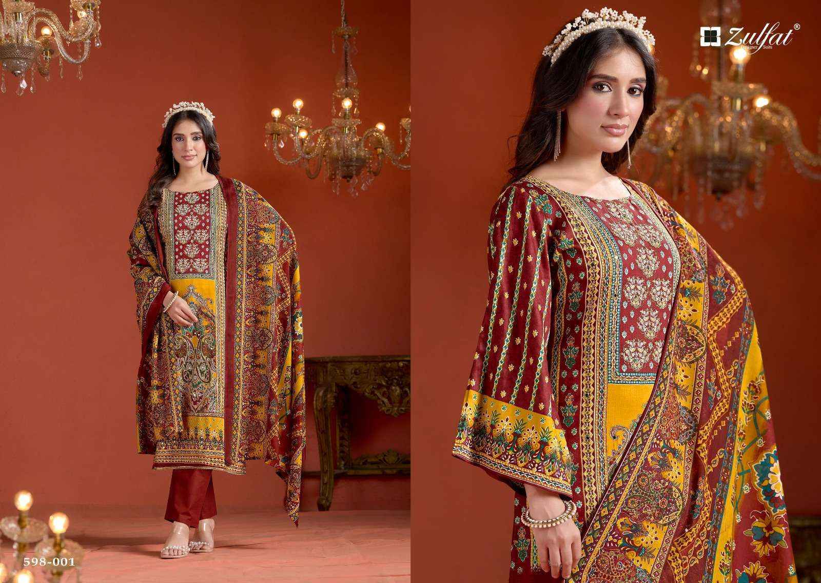 Zulfat Designer Sajni Vol 2 Jam Cotton Dress Materaial wholesale price (6 pcs catalog )