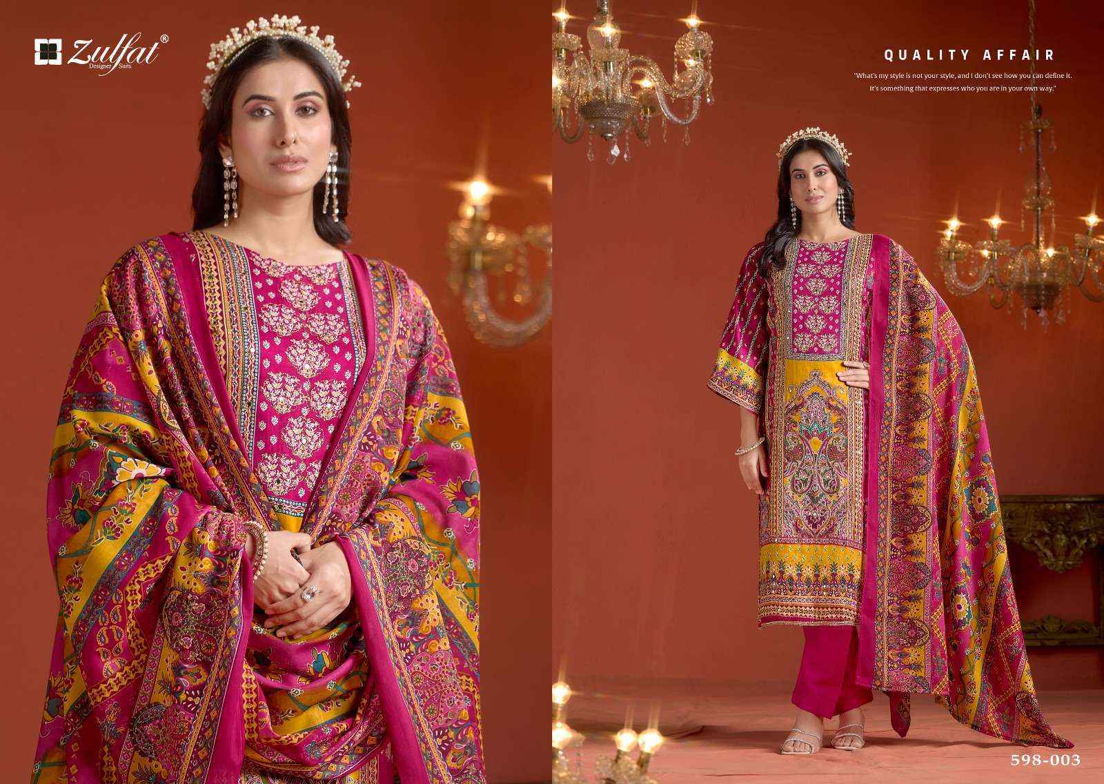 Zulfat Designer Sajni Vol 2 Jam Cotton Dress Materaial wholesale price (6 pcs catalog )