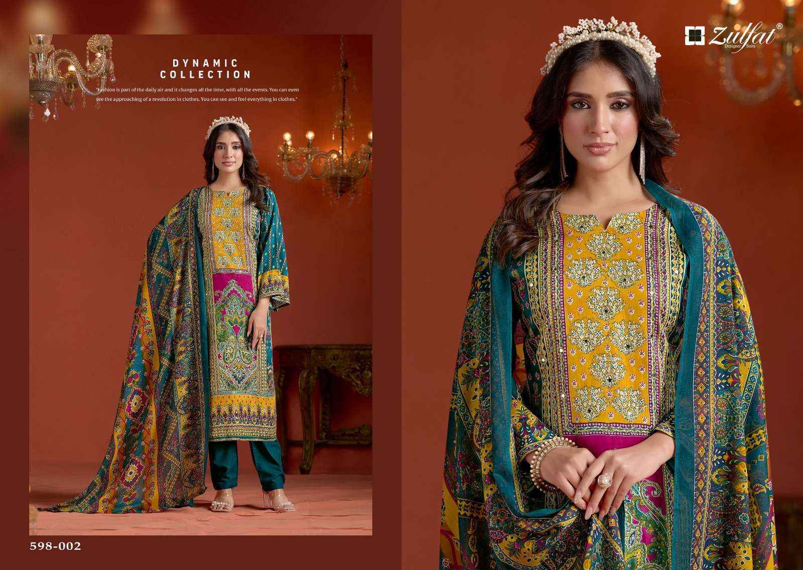 Zulfat Designer Sajni Vol 2 Jam Cotton Dress Materaial wholesale price (6 pcs catalog )