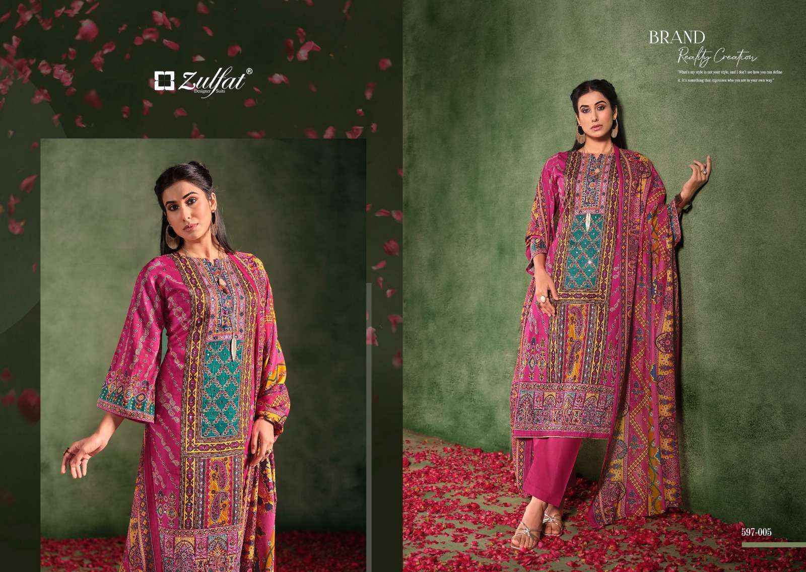 Zulfat Raabta Vol 2 Jam Cotton Dress Material wholesale price ( 6 pcs catalog )