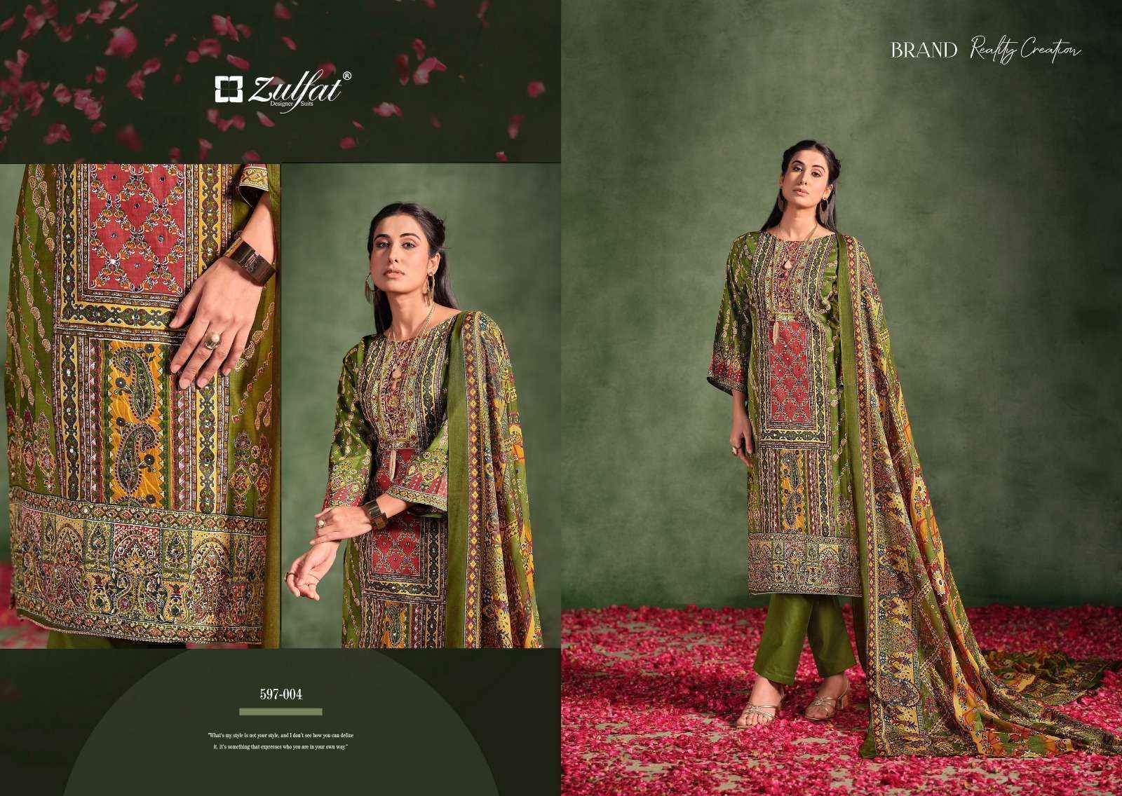 Zulfat Raabta Vol 2 Jam Cotton Dress Material wholesale price ( 6 pcs catalog )