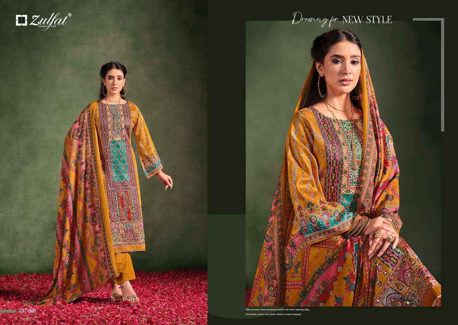 Zulfat Raabta Vol 2 Jam Cotton Dress Material wholesale price ( 6 pcs catalog )