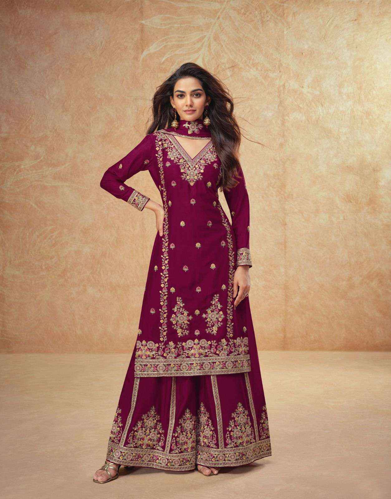 Aashirwad Guzarish 10162 To 10164 Designer Silk Sharara Suit Readymade Wholesale Price ( 3 Pcs Catalog )