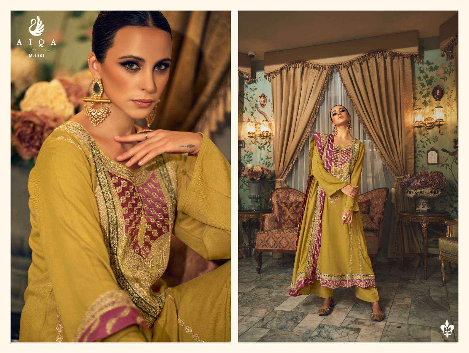 Aiqa Dastak Vol 2 Designer Pashmina Suit Dress Material Wholesale Price ( 7 Pcs Catalog )