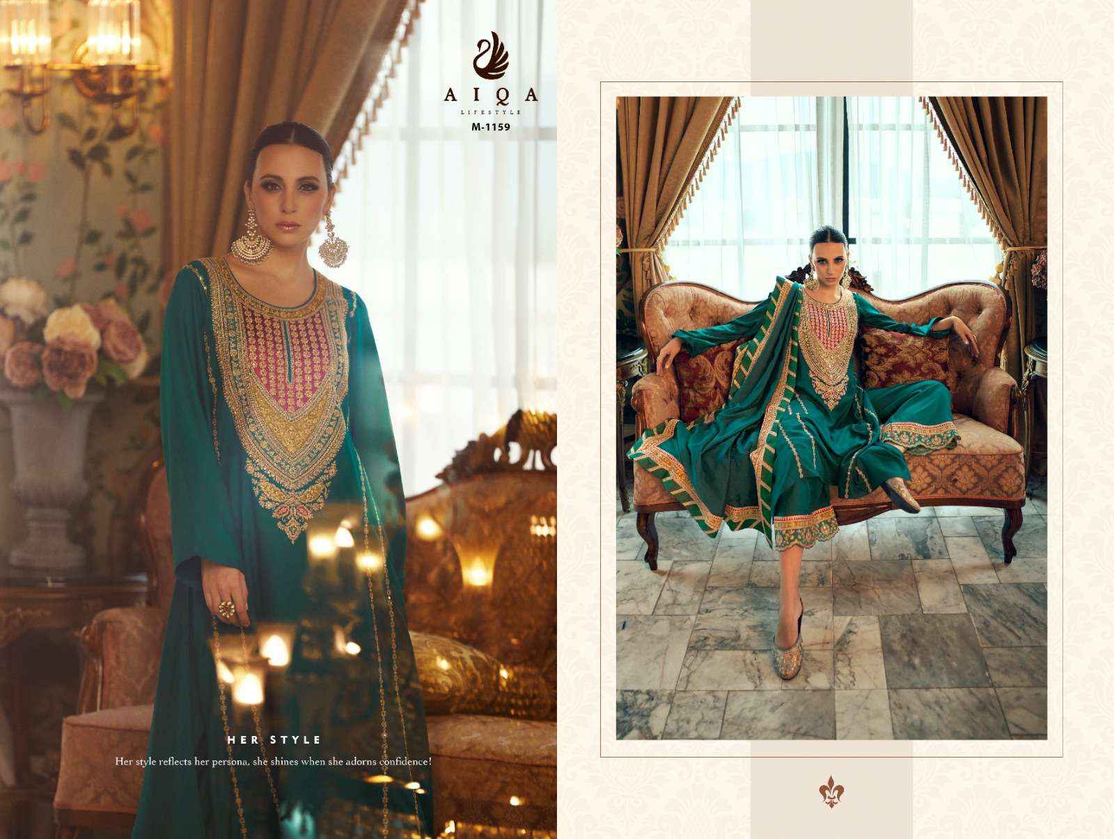 Aiqa Dastak Vol 2 Designer Pashmina Suit Dress Material Wholesale Price ( 7 Pcs Catalog )