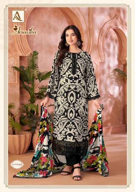 Alok Arunika Cambric Cotton Dress Material Wholesale Price ( 6 Pcs Catalog )