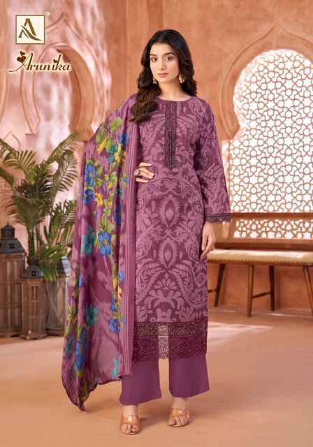 Alok Arunika Cambric Cotton Dress Material Wholesale Price ( 6 Pcs Catalog )