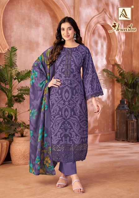 Alok Arunika Cambric Cotton Dress Material Wholesale Price ( 6 Pcs Catalog )