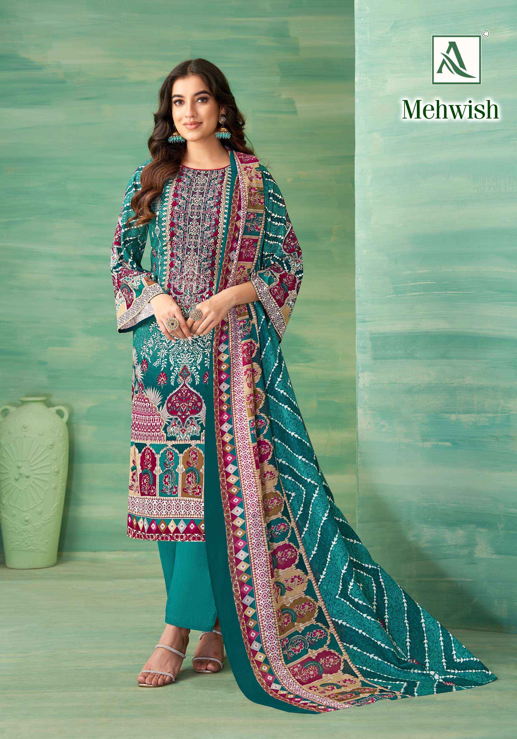 ALOK MEHWISH WHOLESALE CATALOG SALWAR KAMEEZ ( 8 PCS CATALOG )