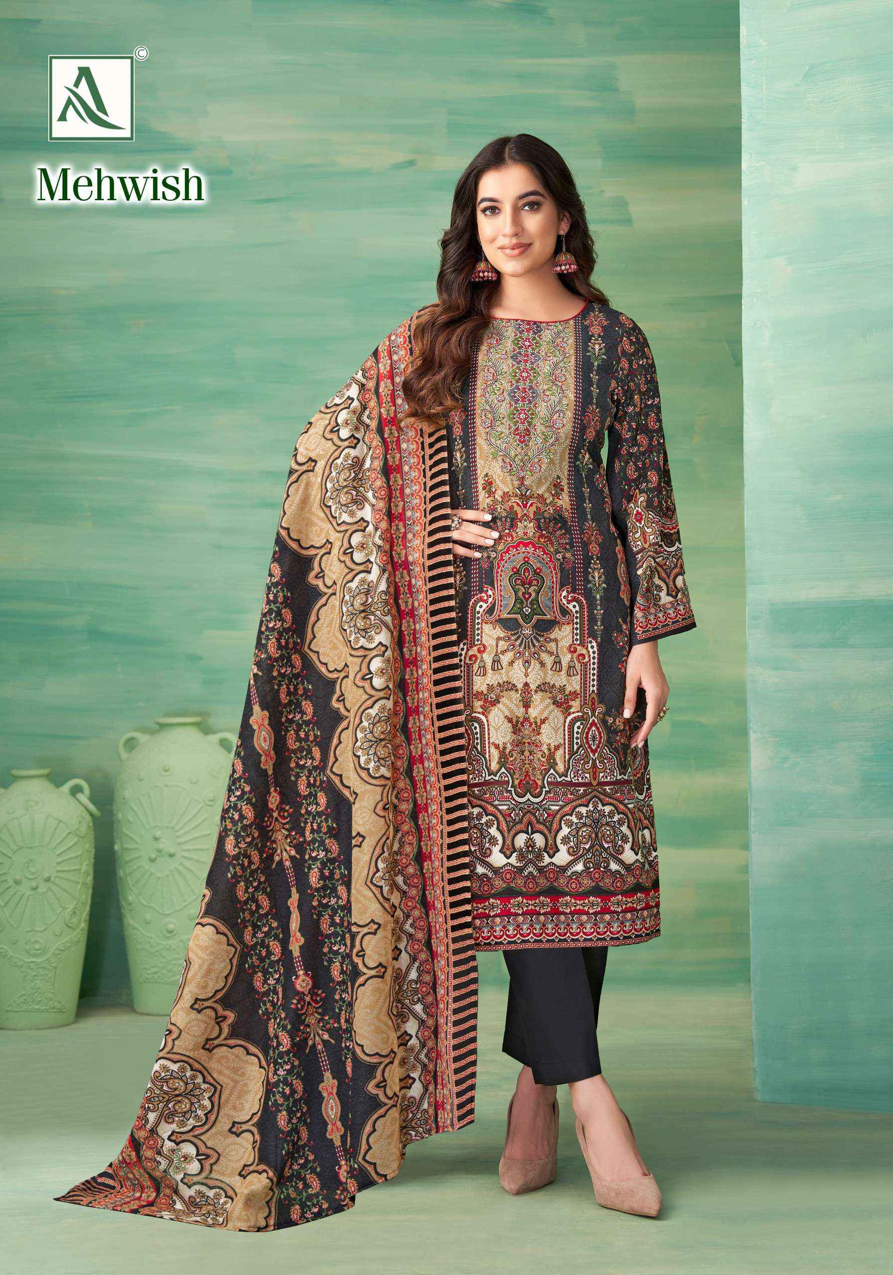 ALOK MEHWISH WHOLESALE CATALOG SALWAR KAMEEZ ( 8 PCS CATALOG )