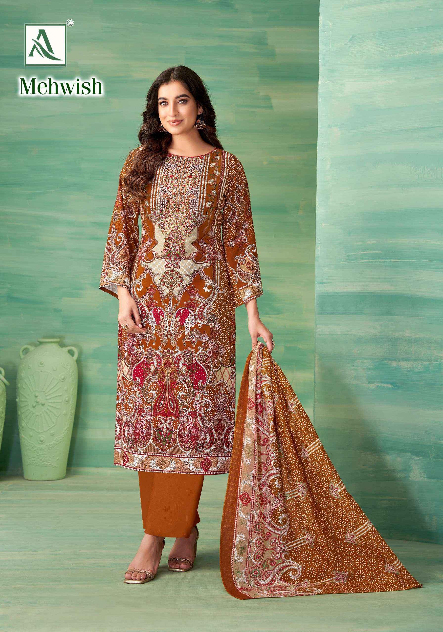 ALOK MEHWISH WHOLESALE CATALOG SALWAR KAMEEZ ( 8 PCS CATALOG )