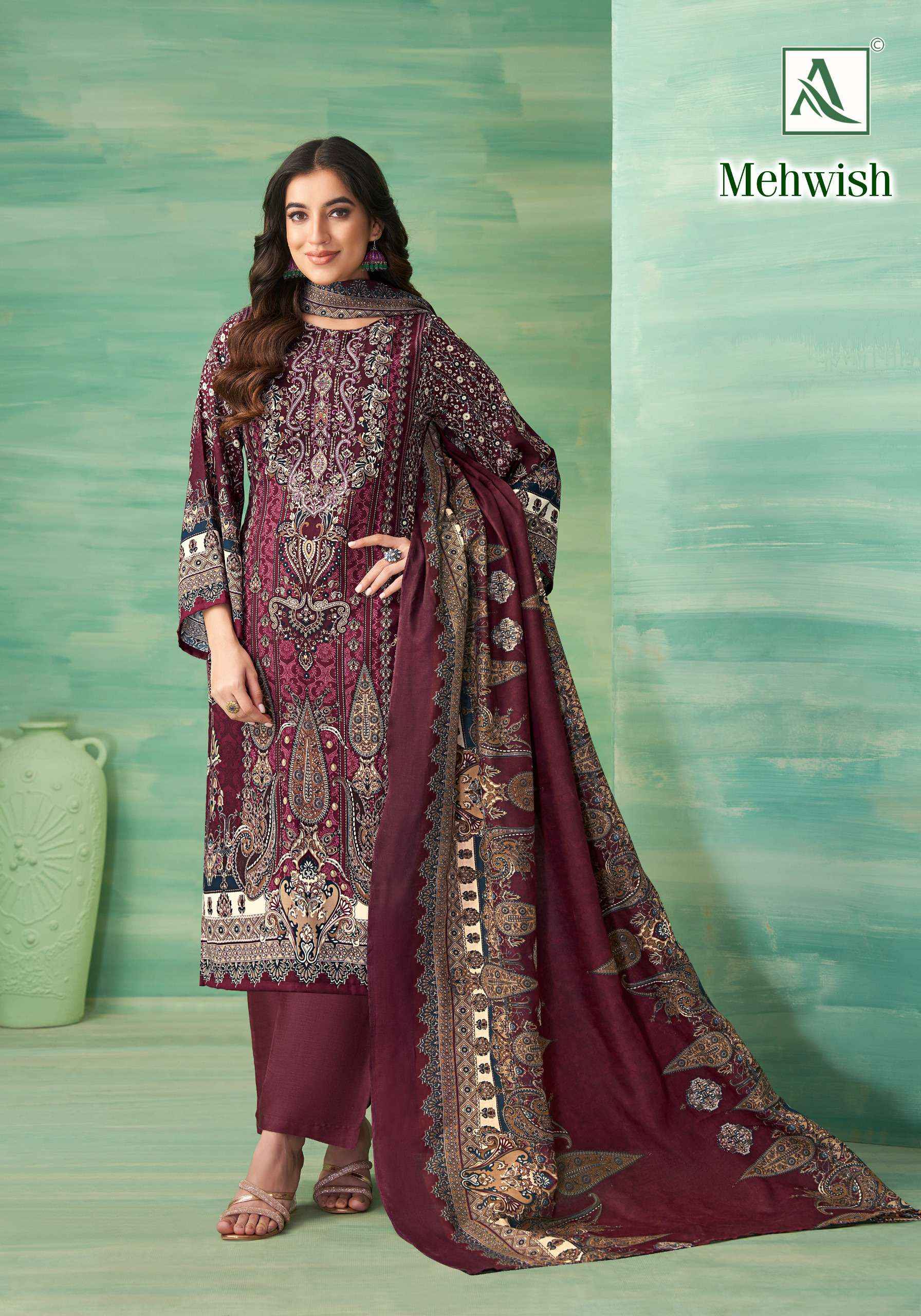 ALOK MEHWISH WHOLESALE CATALOG SALWAR KAMEEZ ( 8 PCS CATALOG )