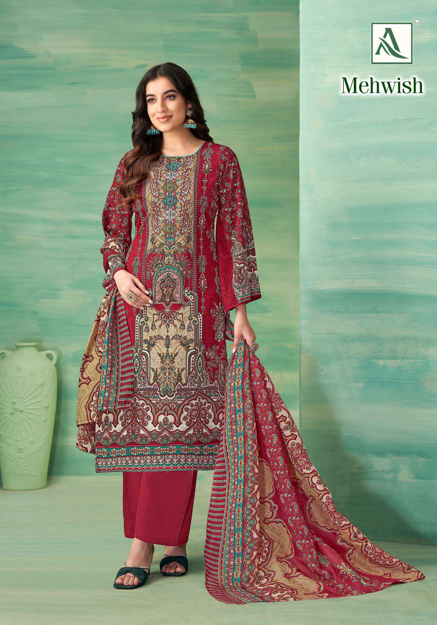 ALOK MEHWISH WHOLESALE CATALOG SALWAR KAMEEZ ( 8 PCS CATALOG )