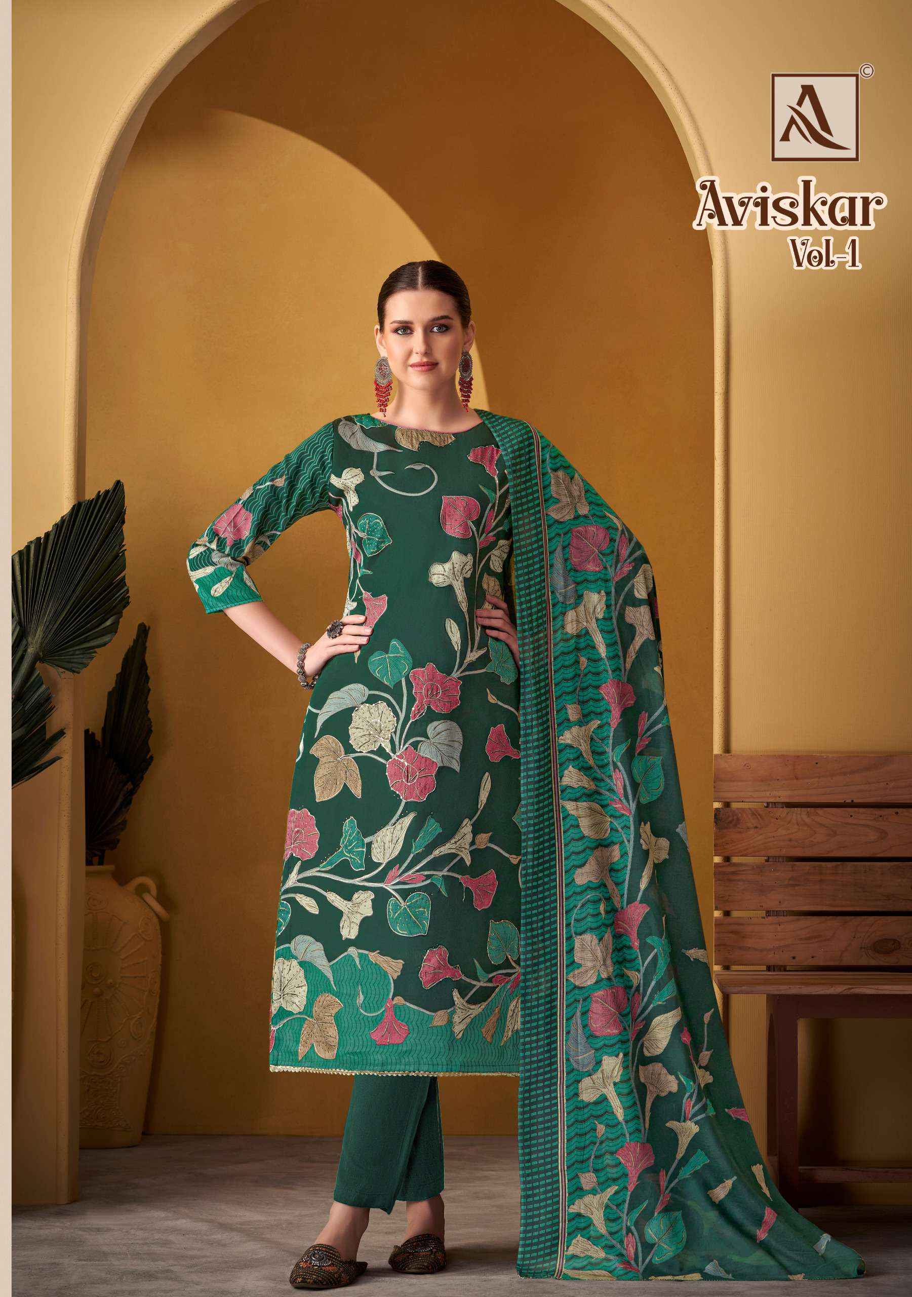 ALOK SUITS AVISKAR WHOLESALE JAM COTTON SALWAR KAMEEZ ( 4 PCS CATALOG )