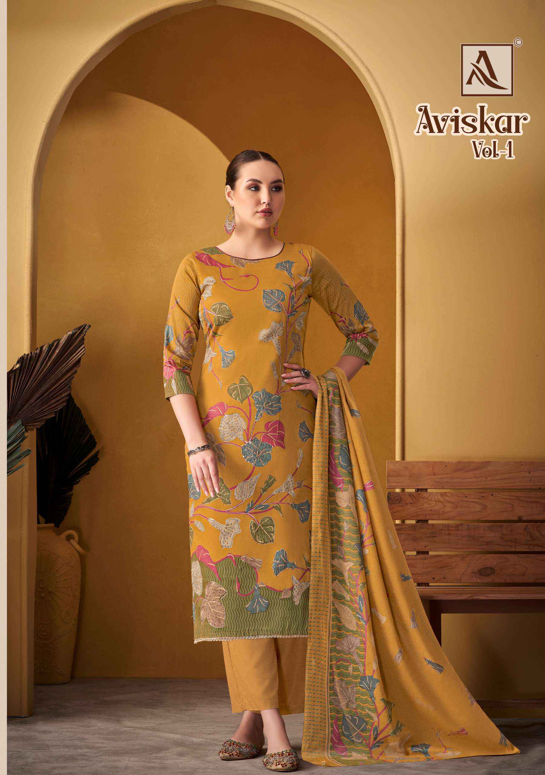 ALOK SUITS AVISKAR WHOLESALE JAM COTTON SALWAR KAMEEZ ( 4 PCS CATALOG )