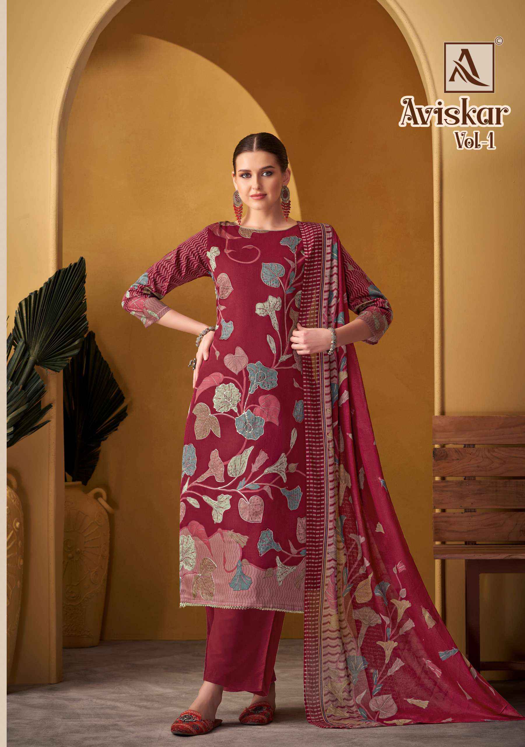 ALOK SUITS AVISKAR WHOLESALE JAM COTTON SALWAR KAMEEZ ( 4 PCS CATALOG )