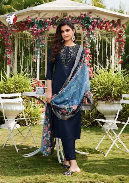 Anju Fabrics Ghunghat Vol 12 Readymade Silk Dress Wholesale Price ( 6 Pcs Catalog )