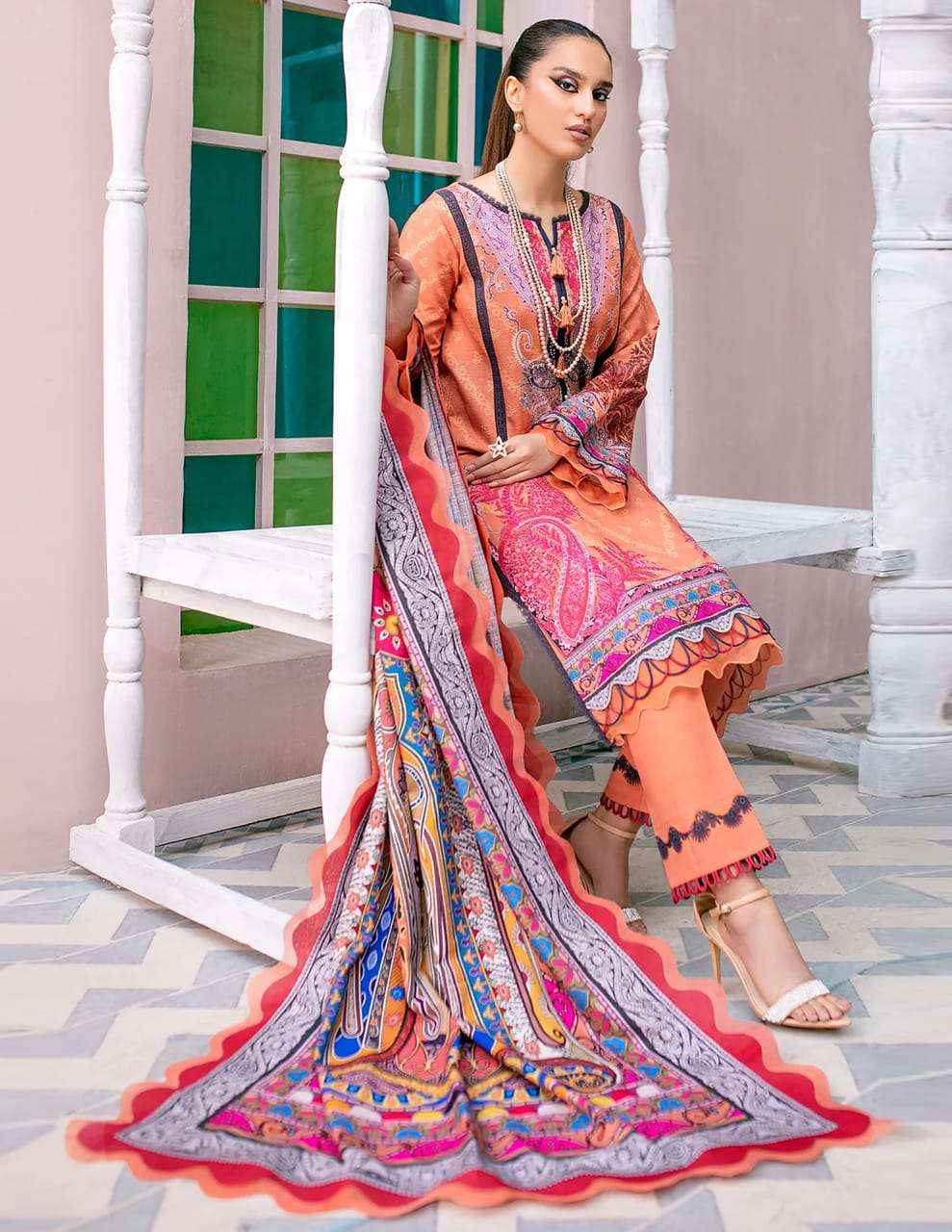 APANA COTTON RAZIA SULTAN VOL 46 COTTON DRESS MATERIAL ( 10 PCS CATALOG )