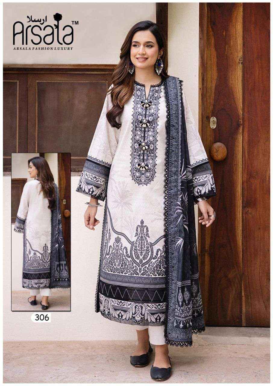 ARSALA FASHION AMIRA HEAVY COTTON LUXURY COLLECTION VOL 3 LAWN COTTON SUIT ( 6 pcs catalog )