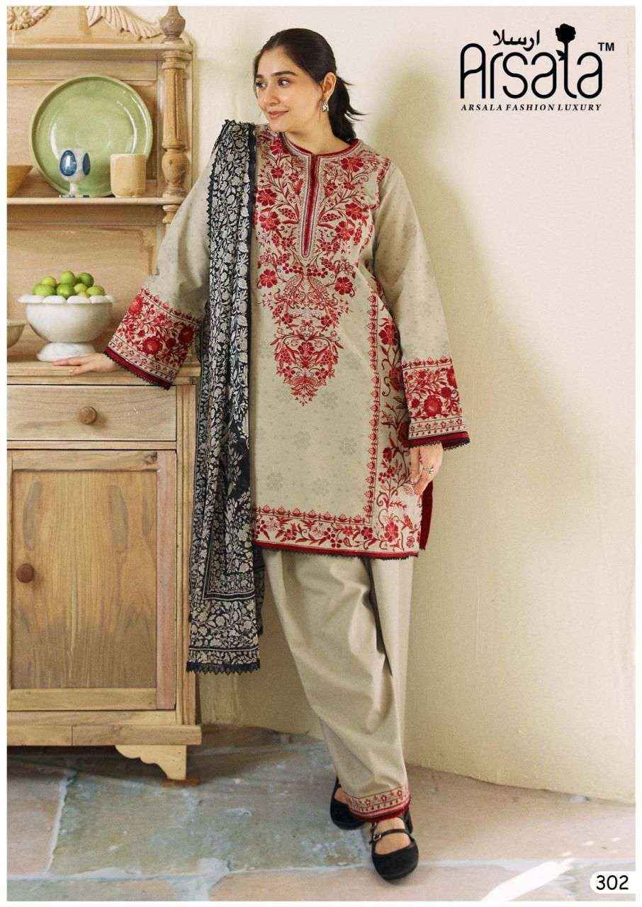 ARSALA FASHION AMIRA HEAVY COTTON LUXURY COLLECTION VOL 3 LAWN COTTON SUIT ( 6 pcs catalog )