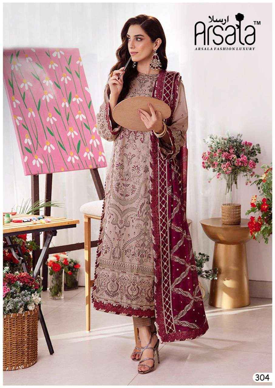 ARSALA FASHION AMIRA HEAVY COTTON LUXURY COLLECTION VOL 3 LAWN COTTON SUIT ( 6 pcs catalog )